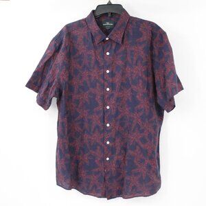 Rodd gunn shirt Men's 2XL short sleeve button up sports fit terracotta linen
